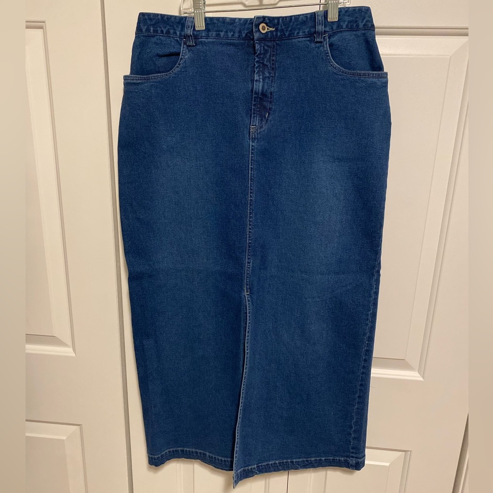 NWT Vintage Jamaica Bay Stretch Denim Skirt